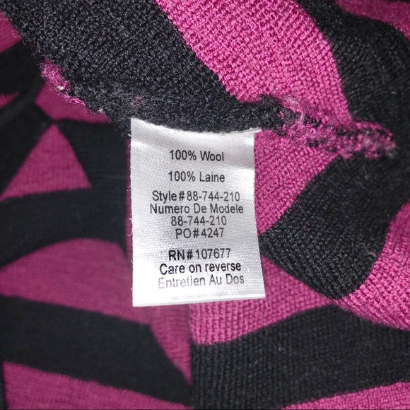 Alice + Olivia Striped Wool Dress Size M - Picture 6 of 6